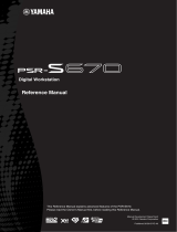Yamaha PSR-S670 Manual de utilizare