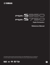 Yamaha PSR-S750 Manual de utilizare