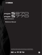 Yamaha PSR-S770 Manual de utilizare