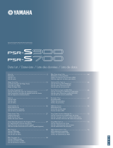 Yamaha PSR-S900 Fișa cu date