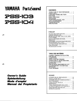 Yamaha PSS-104 Manualul proprietarului