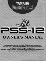 Yamaha PSS-12 Manualul proprietarului
