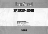 Yamaha PSS-26 Manualul proprietarului