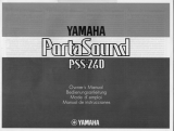Yamaha PSS-260 Manualul proprietarului