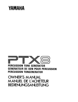 Yamaha PTX8 Manualul proprietarului