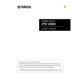 Yamaha PW5000 Manual de utilizare
