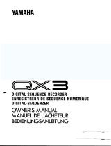 Yamaha QX3 Manualul proprietarului