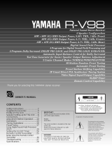 Yamaha R-V98 Manual de utilizare