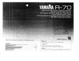Yamaha R-70 Manualul proprietarului