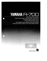 Yamaha R-700 Manualul proprietarului