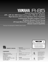 Yamaha R-85 Manual de utilizare