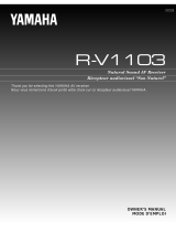 Yamaha R-V1103 Manual de utilizare
