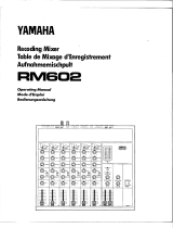 Yamaha RM602 Manual de utilizare