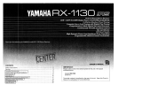 Yamaha RX-1130 Manualul proprietarului