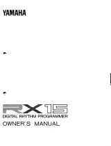 Yamaha RX15 Manualul proprietarului
