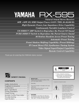 Yamaha RX-595 Manual de utilizare