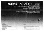 Yamaha RX-700U Manualul proprietarului