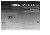 Yamaha RX-830 Manualul proprietarului