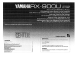 Yamaha RX-900U Manualul proprietarului