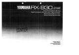 Yamaha RX-930 Manualul proprietarului