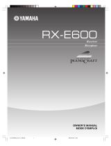 Yamaha RX-E600 Manualul proprietarului