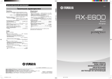 Yamaha RX-E600 Manualul proprietarului