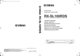 Yamaha RX-SL100 Manualul proprietarului