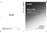 Yamaha RX-V2700 Manualul proprietarului