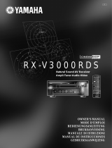Yamaha RXV3000RDS Manual de utilizare