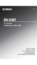Yamaha RX-V357 Manualul proprietarului
