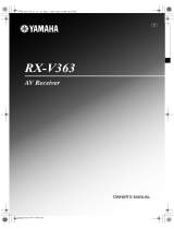 Yamaha RXV363-B - Home Theater Receiver Manualul proprietarului