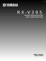 Yamaha RX-V395RDS Manualul proprietarului