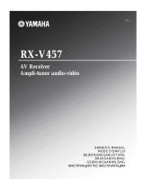 Yamaha RX-V457 Manualul proprietarului