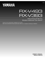 Yamaha RX-V493 Manualul proprietarului