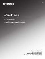 Yamaha RX-V565 Manualul proprietarului