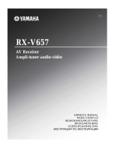 Yamaha RX-V657 Manualul proprietarului