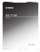 Yamaha RX-V740 Manual de utilizare
