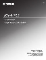 Yamaha RX-V765 Manualul proprietarului
