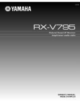 Yamaha RX-V795 Manual de utilizare