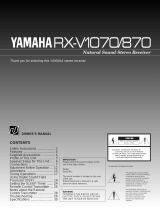 Yamaha RX-V1070/870 Manual de utilizare