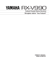Yamaha RX-V990 Manual de utilizare