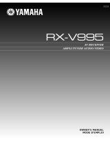 Yamaha RX-V995 Manual de utilizare