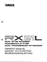 Yamaha RX21L Manualul proprietarului