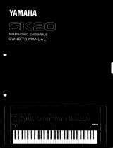 Yamaha SK20 Manualul proprietarului