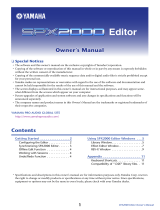 Yamaha SPX2000 Manualul proprietarului