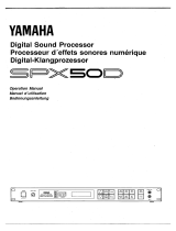 Yamaha SPX50D Manualul proprietarului