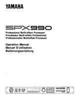 Yamaha SPX990 Manualul proprietarului