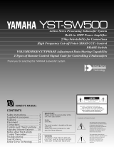Yamaha YST-SW500 Manualul proprietarului