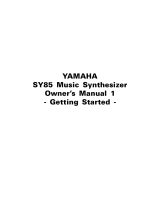 Yamaha SY85 Manualul proprietarului