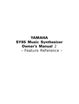 Yamaha SY85 Manual de utilizare